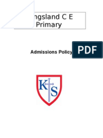 Admissions Policy Jan 2012