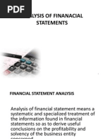 Analysis of Financial Statements - Final