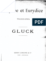 opera Orfeu - Gluck - score