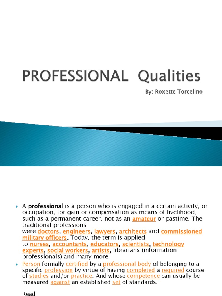 Understanding Professionalism and Ethics | PDF