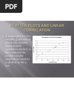 Scatterplots and Linear Correlation