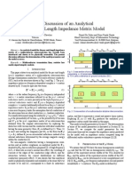 A Discussion of An Analytical Per-Unit-Length Impedance Matrix Model