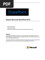 Explore SharePoint 2013