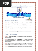 Programa Semana da Leitura 2009 -  BE nº4 de loulé