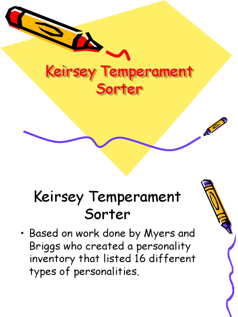 Keirsey Temperament Sorter | Personality Type | Justification
