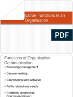 Organisational Communication Functions