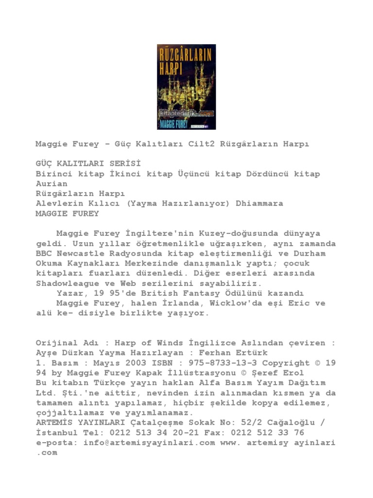 Maggie Furey Guc Kalitlari 2 Ruzgarlarin Harpi Pdf