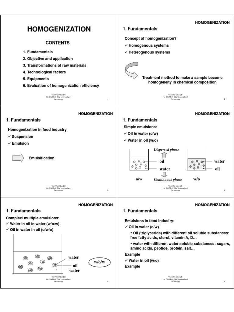 Homogenization Methods and Applications | PDF | Emulsion | Colloid