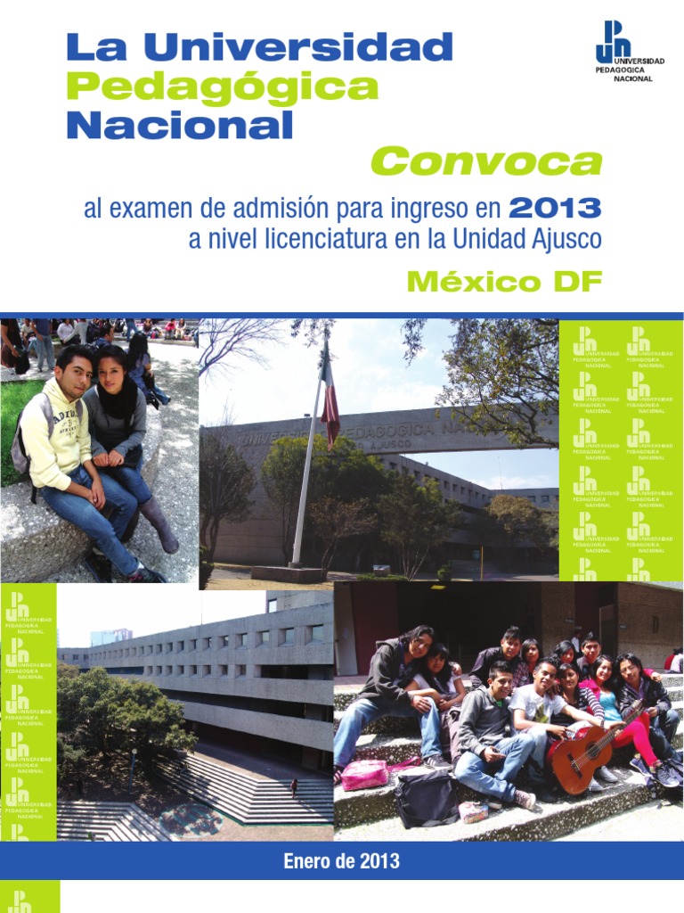 Convocatoria Examen Licenciatura UPN 2013 | PDF | México | Lectura ...