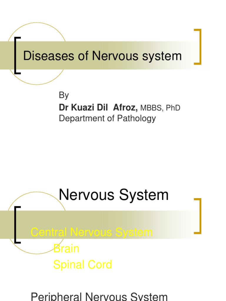 Disease of Nervous System Lect 2 | PDF | Meningitis | Brain Tumor