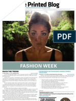 The Printed Blog Vol 1 No 5: Fashion Week