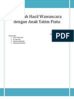 Contoh Makalah Wawancara