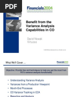 Benefit Variance Analysis