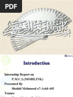 Download Mobilink Internship ppt by Shahid Mehmood SN12840553 doc pdf