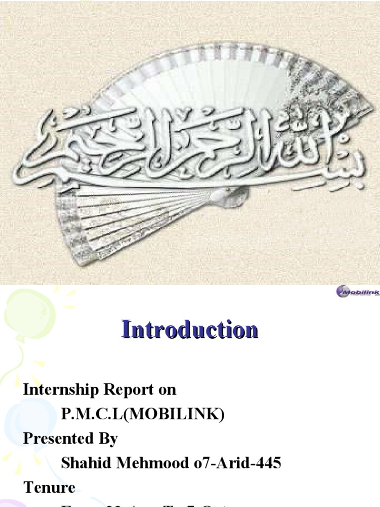 Mobilink Internship Report Overview | PDF | Mobile Technology ...