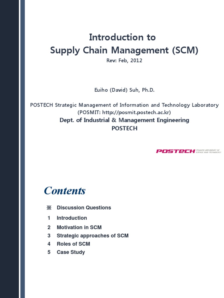 Understanding Supply Chain Management | PDF | Supply Chain Management ...