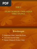 BAB 1 Pengajian Islam: Islam Sebagai Cara Hidup