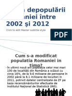 Harta depopulării României între 2002 şi 2012- Postudor Ana