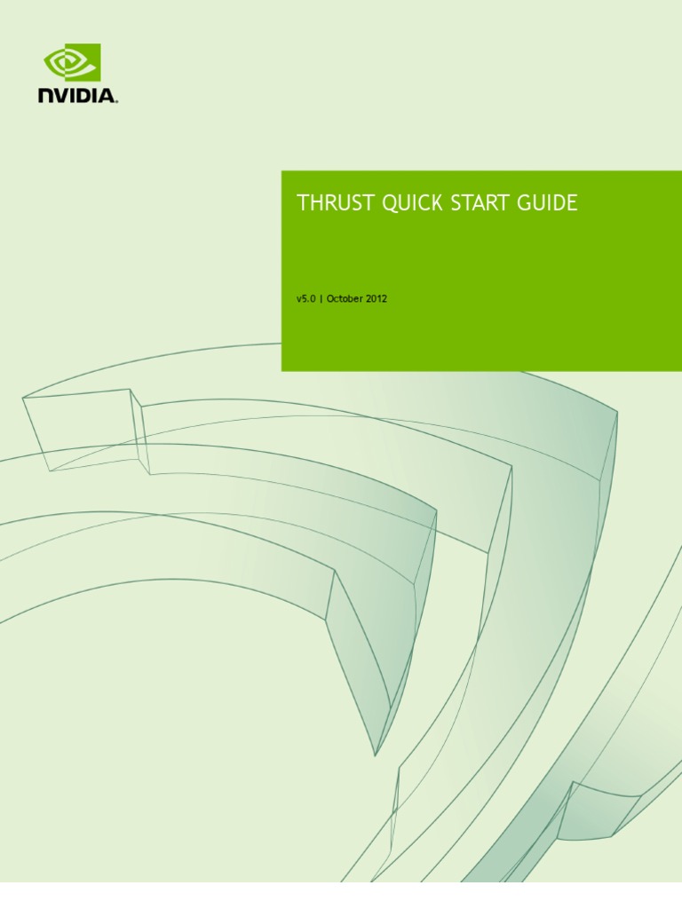 Thrust Quick Start Guide | PDF | Array Data Structure | C++