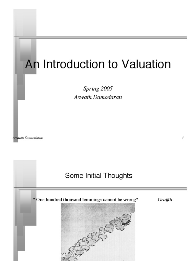 Understanding Valuation Methods | PDF | Valuation (Finance ...