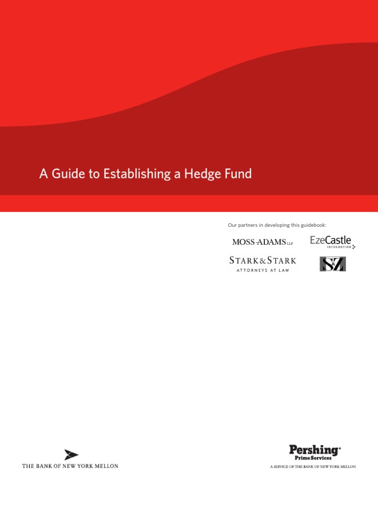 A Guide To Establishing A Hedge Fund PDF Limited Liability Company Securities Act Of 1933