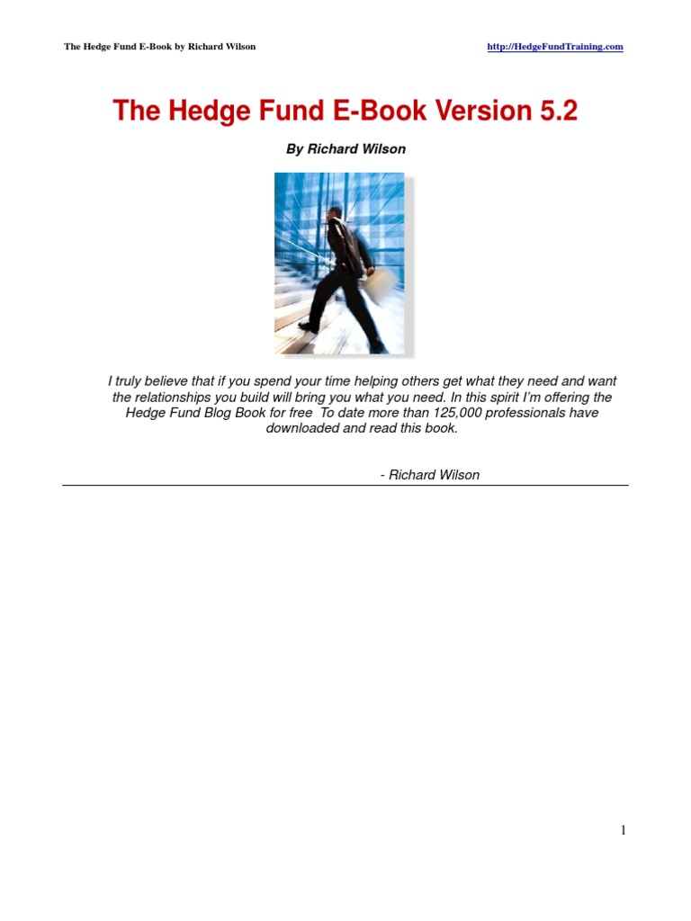 Hedge Fund Book V5 Pdf Hedge Fund Investor