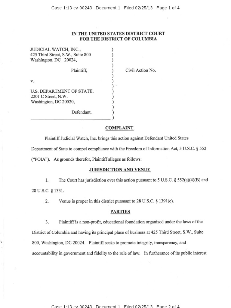 Case 1:13-cv-00243 Document Overview | PDF | Written Communication ...