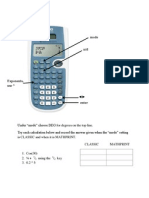 Calculator Sheet