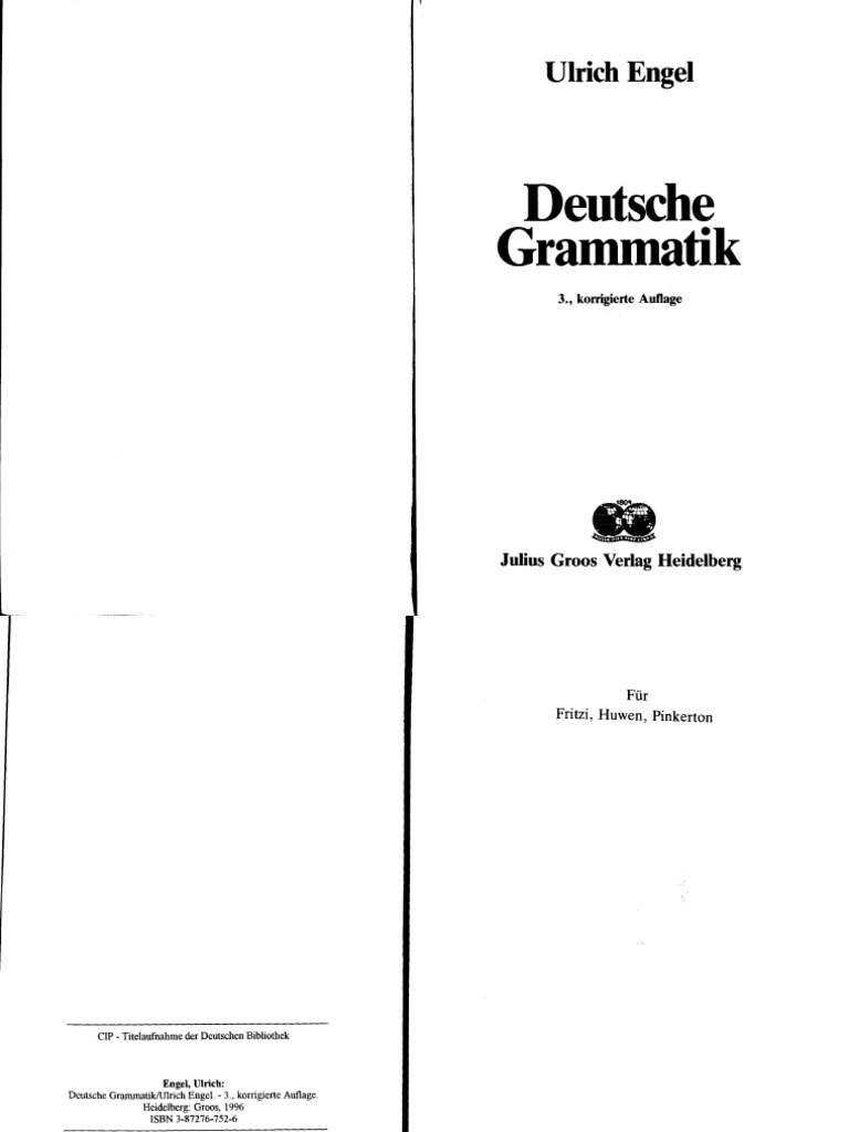 Deutsche Grammatik | PDF