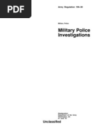 Ar 190-30 Military Police Investigations