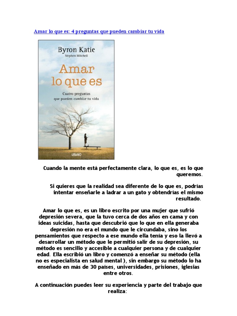 Amar Lo Que Es | PDF | Certeza | Verdad