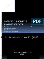 Cosmetic Products Advertisements: Reporters: 4E3 Catalla, Adelle Kryzle A. Chua, Katherine R. Cornejo, Mary Dominique L