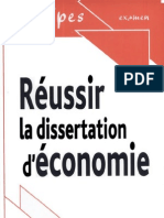Réussir la dissertation d'économie Par Jean-Luc Dagut