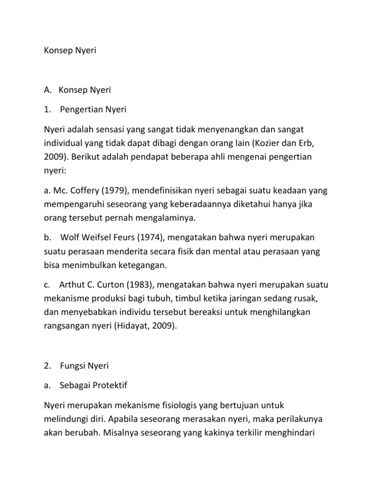 Konsep Nyeri