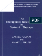 The Therapeutic Relationship in Systemic Therapy Systemic Thinking and Practice Series