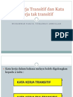 Kata Kerja Transitif Dan Kata Kerja Tak Transitif