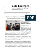 Noticias Del 1 Al 15 de Enero 2009