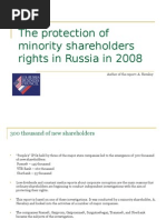 Download The Protection of Minority Shareholders Rights in Russia by m_shareholder SN12853826 doc pdf