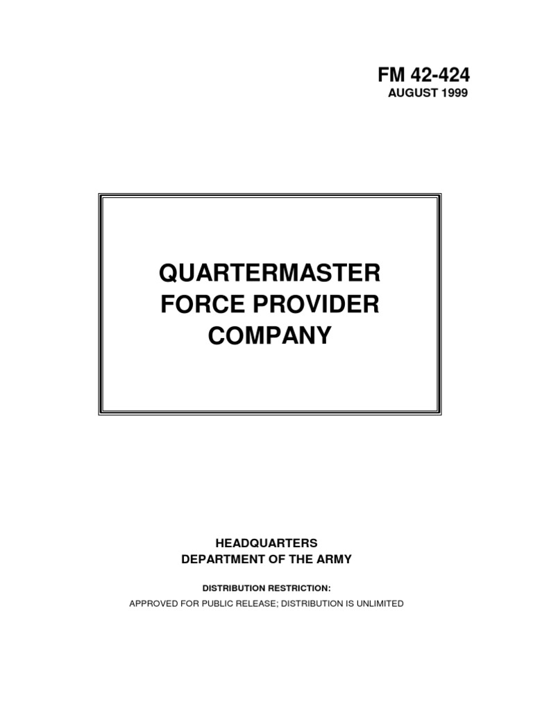 FM 63-3 Corps Support Command, PDF, Platoon