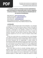 A AVALIAÇÃO AMBIENTAL INTEGRADA DE BACIAS HIDROGRÁFICAS COMO INSTRUMENTO DE NEGOCIAÇÃO ENTRE A POLÍTICA AMBIENTAL E POLÍTICAS SETORIAIS