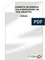 NTD-03 - Fornecimento de Energia Elétrica a Edificações de Uso Coletivo (Celpa)