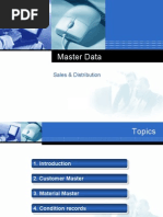 Master Data: Sales & Distribution