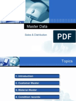 Master Data: Sales & Distribution