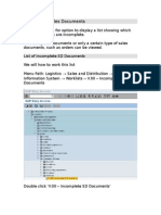 Incomplete SD Documents - Guide