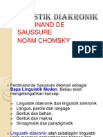 Linguistik Diakronik - de Saussure & Chomsky