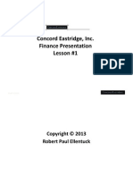 CEI Finance Lesson 1 - Robert Paul Ellentuck