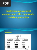 Implementing A Project Management Office in A Weak-Matrix