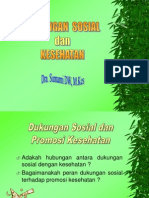 Dukungan Sosial Dan Kesehatan