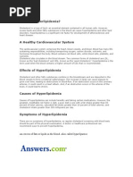 Download What is Hyperlipidemia by ichanara SN12859237 doc pdf