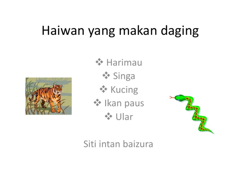 Haiwan Yang Makan Daging | PDF